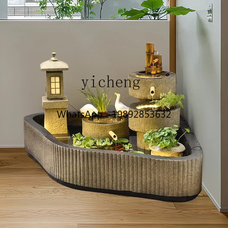 LYY  Chinese courtyard flowing water ornament fish pond water landscape balcony decoration fountain pool