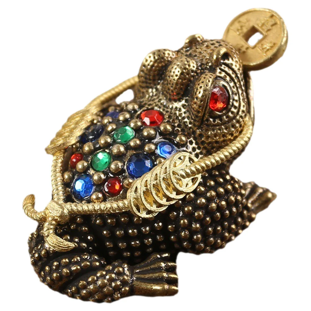 Statue Brass Wealth Frogs Decoration Office Lucky Money