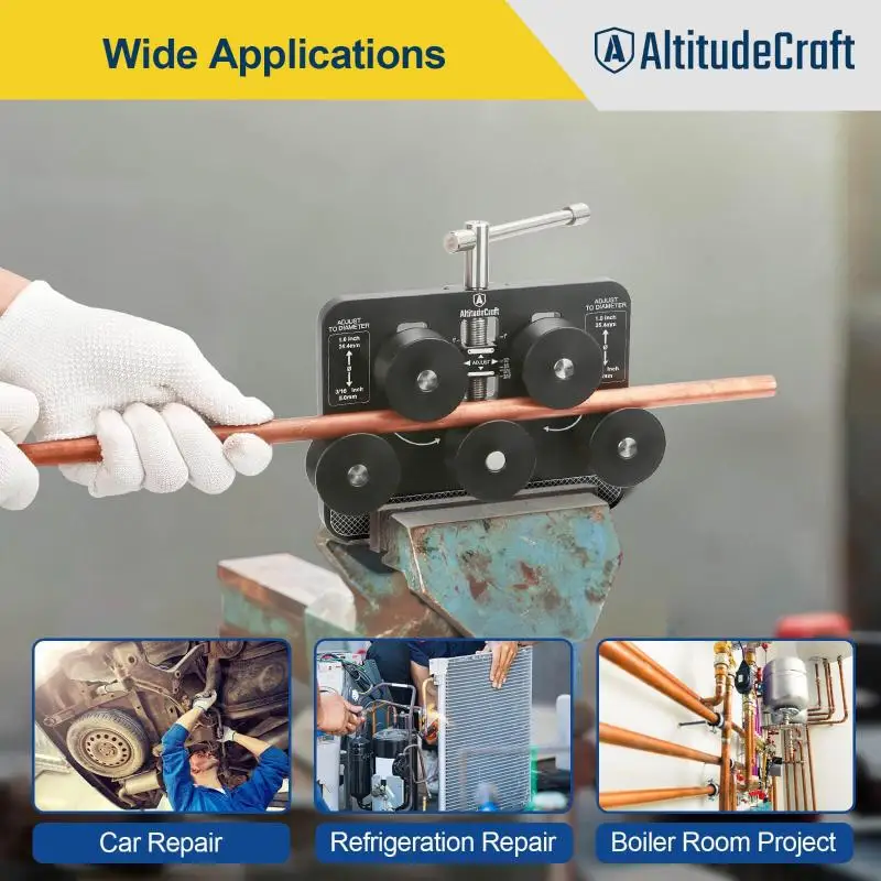 

Tubing Straightener Brake Line Straightener Tube Straightener For 3/16"-1.0" Diameters Fuel Line Soft Aluminum And Copper Tubing