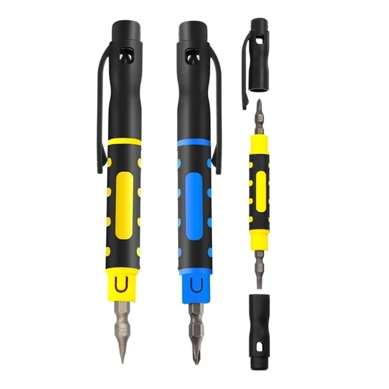 4 in 1 Pen Shaped Pocket Screwdriver Set Portable Multipurpose Double Ended Magnetic Screwdriver for Home Repair Tool