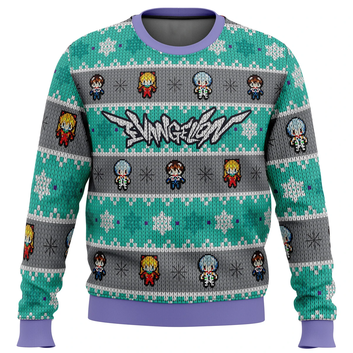 Evangelion-Pull de Noël Anime pour hommes et femmes, sweat à capuche de dessin animé, sweat-shirt couple, haut à la mode, Alt en