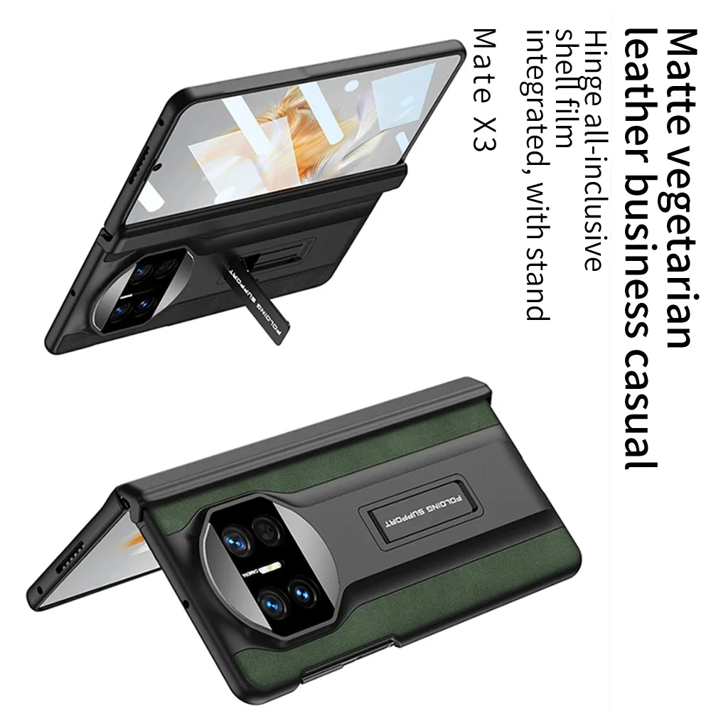 GKK Original Case For Huawei Mate X5 Frosted Leather Case Magnetic Hinge Screen Glass Protective Holder Cover Huawei Mate X3