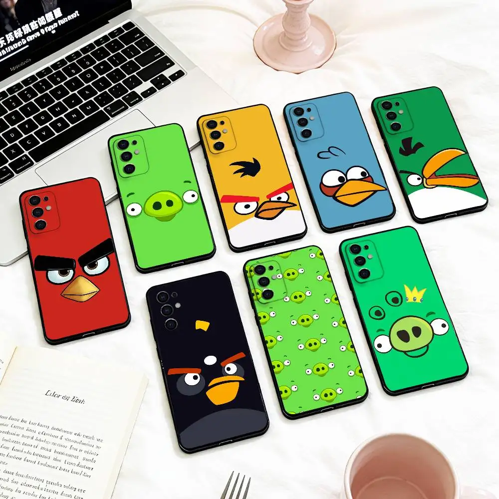 

A-angry-B-Bird- Game Phone Case For Samsung S 25,24,23,22,30,21,10,9,Ultra,Plus,Lite,FE,4,5 G Soft Black Case