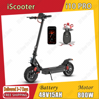 Electric Scooter iScooter I10Pro 800W Motor 48V15AH Battery E-Scooter 10 Inch 45KM/H Max Speed Electric Kick Scooter With APP
