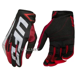UFO ALMST Summer Riding Cycling Gloves Mens Full Finger Breathable Sport Mountain Bike Gloves Motorbike Motocross Racing Guantes