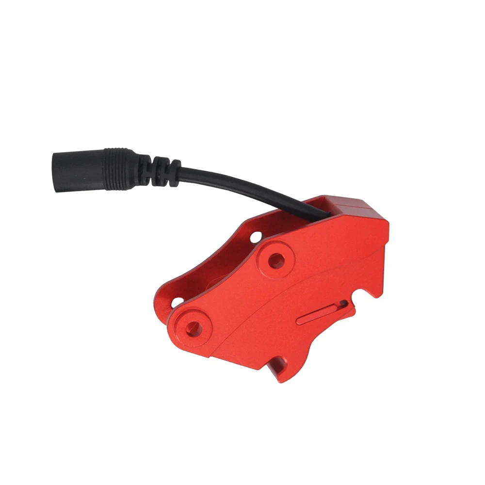 K336 Electric Bucket Changer Red CNC Metal For Huina Kabolite 336gc K961 RC Hydraulic Excavator Bucket Quick Hitch Coupler Parts