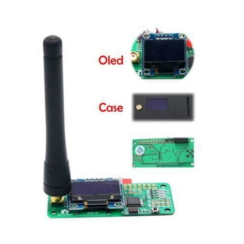 Módulo Hotspot MMDVM para Raspberry Pi Zero, OLED, caixa de metal, antena, P25, DMR, YSF-DSTAR, NXDN, 3B, 1 conjunto