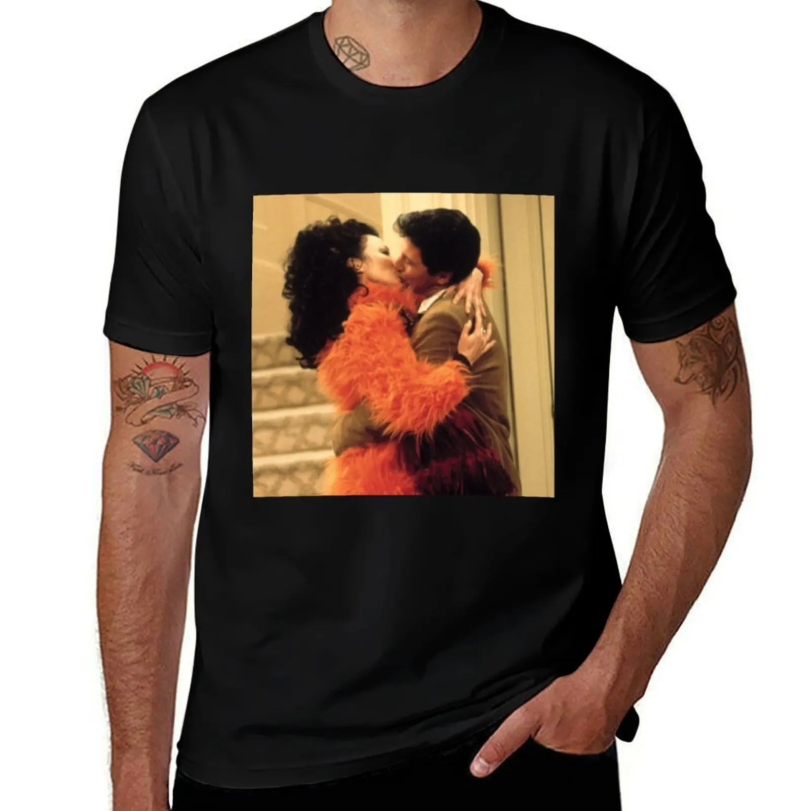 The Kiss from The Nanny T-Shirt customizeds korean fashion black t-shirts for men