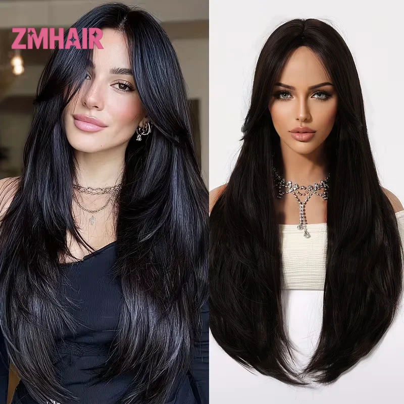 

Парик из натуральных европейских волос для темнокожих женщин, коричневый, с шелковой основой, с полиуретановым краем и застежками, 16 дюймов