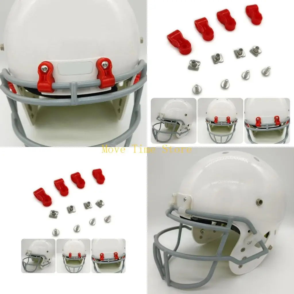 

92ME Ремкомплекты для футбольных шлемов Фурнитура для масок для лица Аксессуары для ремонта шлемов Ремкомплекты для хоккея с для