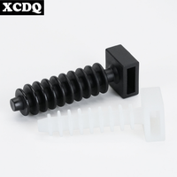 100pcs Nylon Cable Tie Holder Zip Tie Mount Push-in Rivet Type Inserting Fixed Seat Hose Support Plastic Electric Wire Holder