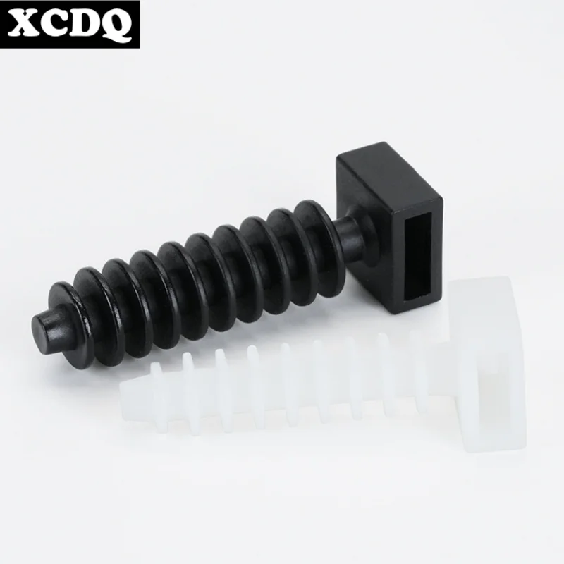 100pcs Nylon Cable Tie Holder Zip Tie Mount Push-in Rivet Type Inserting Fixed Seat Hose Support Plastic Electric Wire Holder