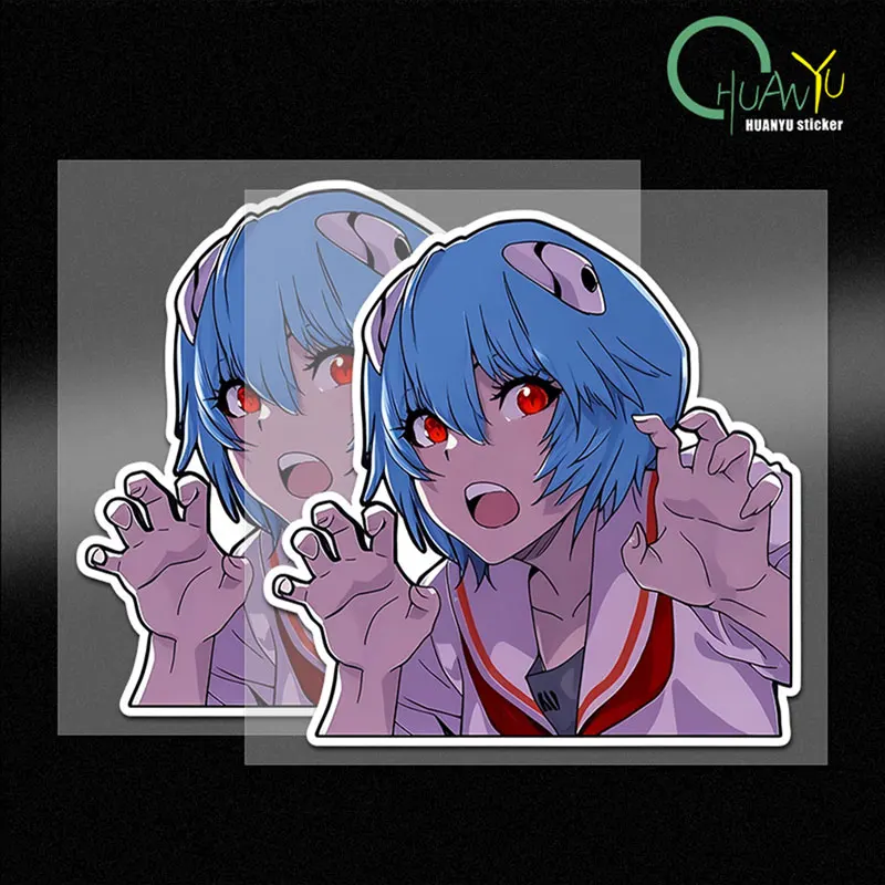 

Аниме Neon Genesis Evangelion Asuka Langley наклейка подходит для автомобиля и мотоцикла водонепроницаемая светоотражающая наклейка из ПВХ
