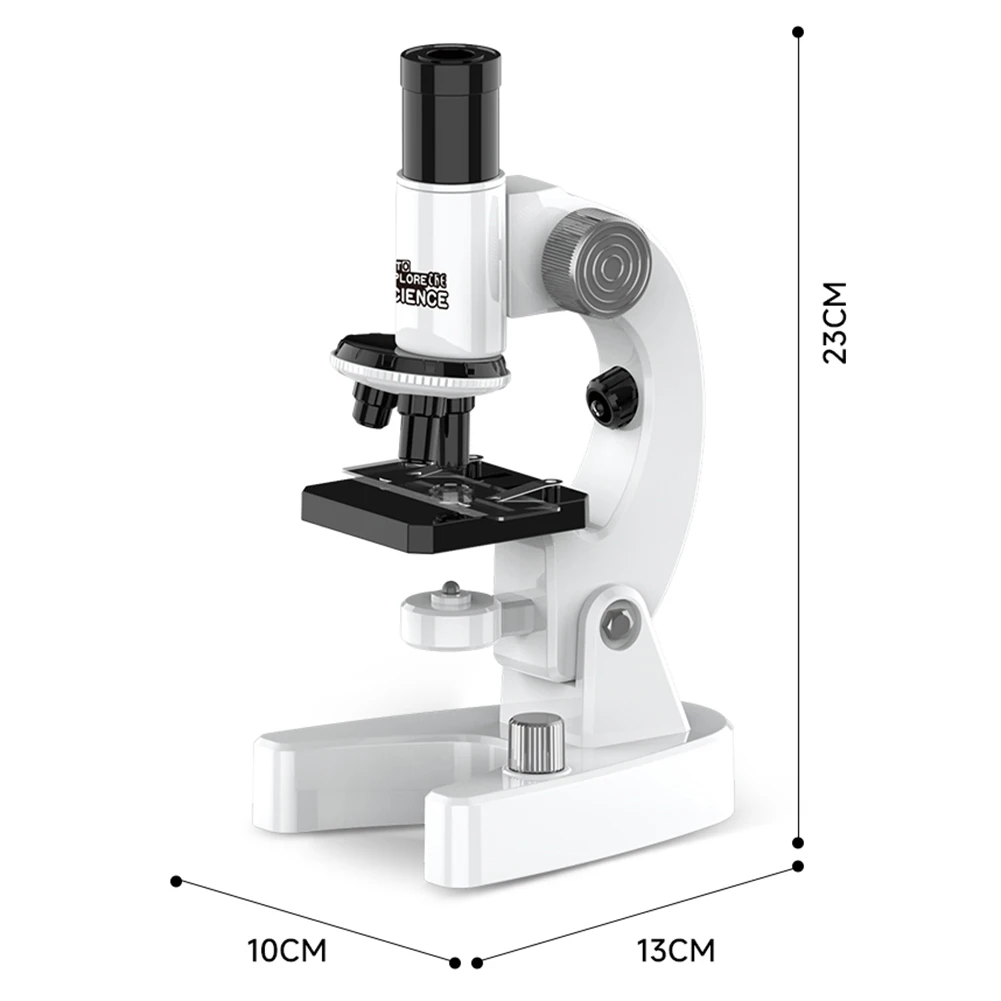 Mikroskop Monokuler LED 200X-4800X dengan Set Slide Mikroskop untuk Siswa Dewasa untuk Pendidikan Rumah Laboratorium Sekolah