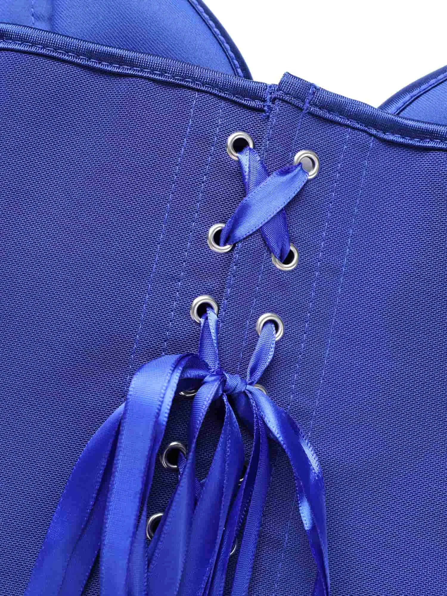 Damen trägerloses Sweetheart-Ausschnitt-Korsett-Top aus festem Webstoff mit Schnürung am Rücken, ohne Polsterung. – Detail 26