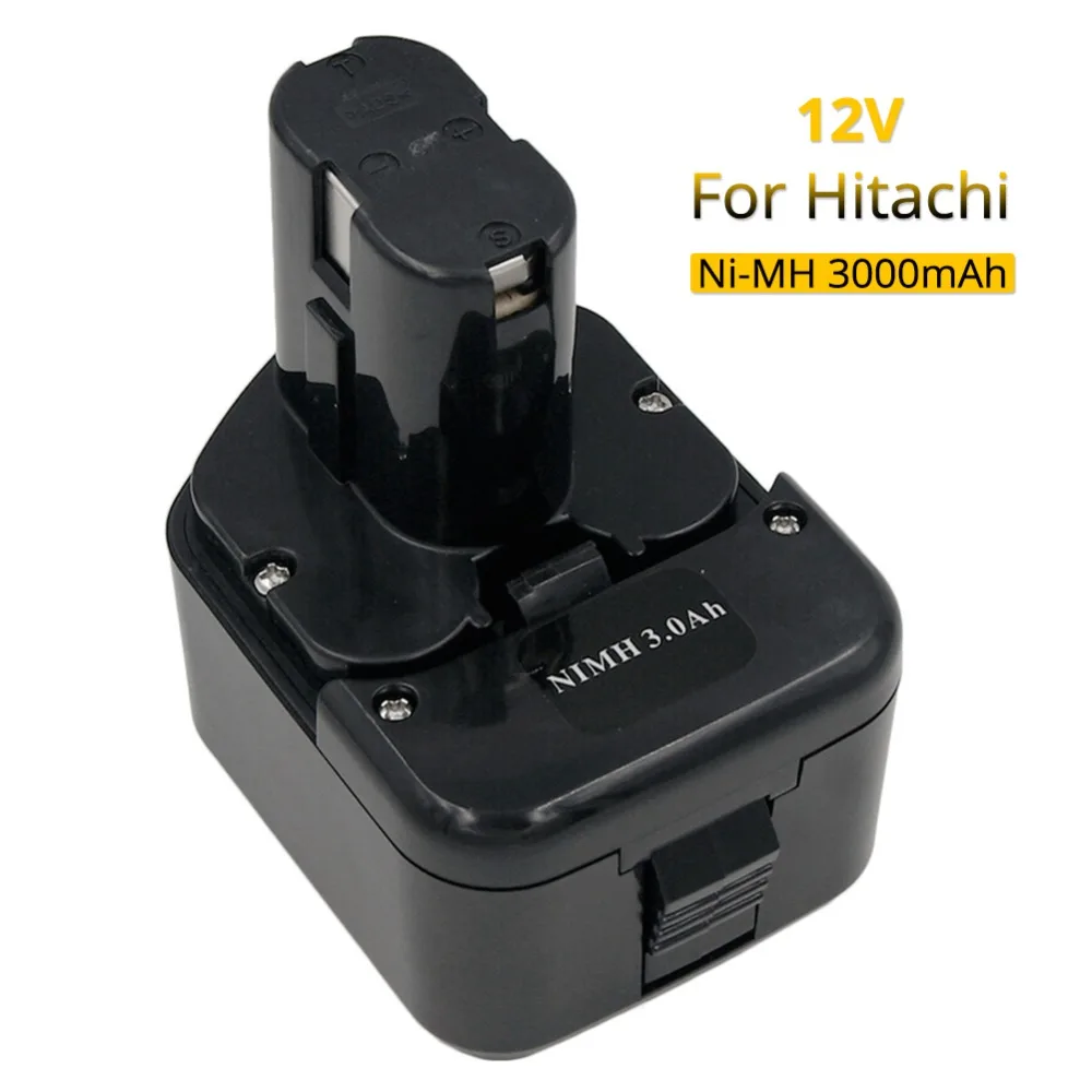 DS12VDF3 12V 3000mAh Ni-MH Power Tools Replacement Rechargeable Battery for Hitachi EB1212S EB1214S EB1226HL EB1230HL