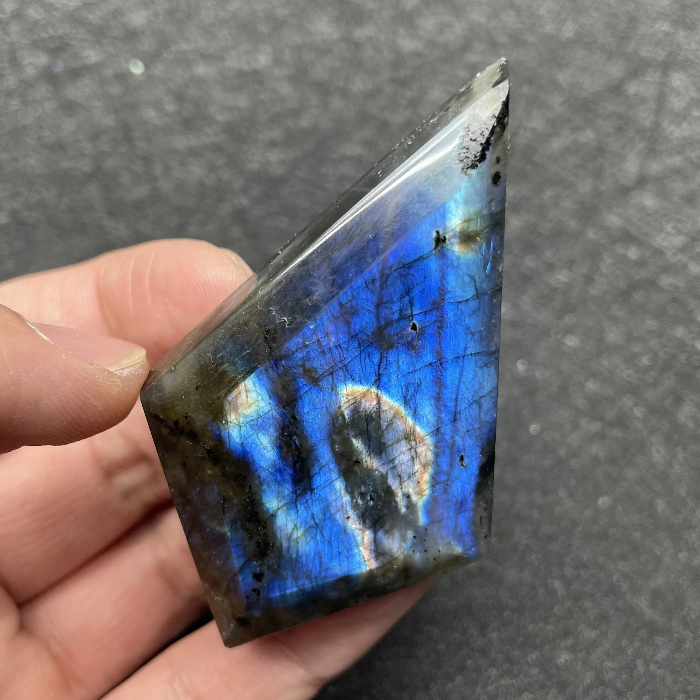 

Natural Stone Blue Labradorite Tower Home Decoration Rock Crystal Wand Point Rough Polished Quartz Moonstone Obelisk Healing