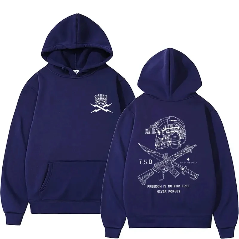 2025 2026 Cool Sparta X-ray Tactical Skull Print Hoodie Men Women Autumn Winter Daily Outdoor Casual Loose Warm Sweatshirt