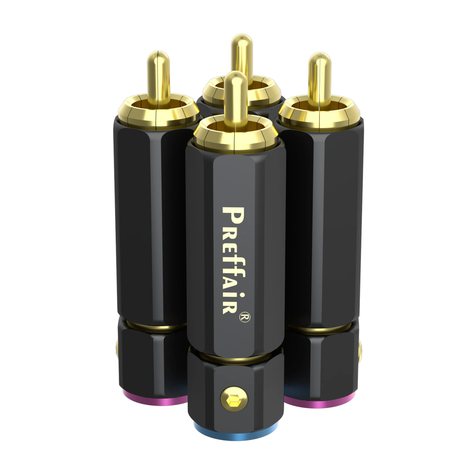 Preffair RCA-Stecker HiFi-Audio-RCA-Adapter Anschluss – Detail 9