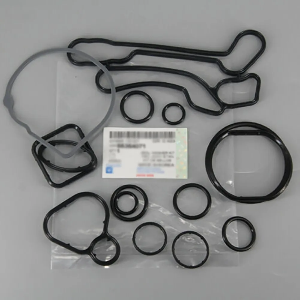 For Chevrolet Cruze Aveo Car Engine Oil Cooler Gaskets Engine Cooling System Oil- Cooler Gasket Seals 55354071, 55571687