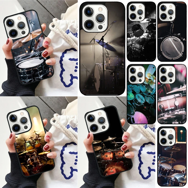 Drum Drummer Cover For iPhone 16 13 14 15 Pro Max 12 Mini 11 15 Pro Max 6 7 8 Plus Max SE 2020 Phone Case