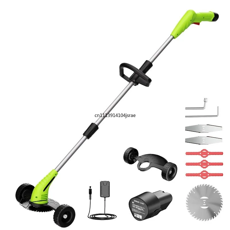 12V Lithium‑Ion Cordless Grass Trimmer, Portable Handheld Electric Lawn Mower, Rechargeable Small Grass Cutter for Home Garden