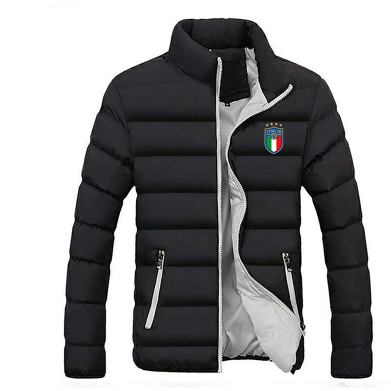 2024Uomo Nuovo Autunno e Inverno Casual Calore Addensato Cappotto Impermeabile Parka da Uomo Antivento con Cappuccio