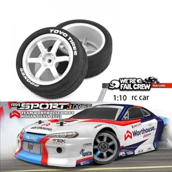 1/10  RC Rally Racing Wheels Tires On Road Car Rubber Tyres 12mm Hex for Traxxas HSP Tamiya Kyosho RC Car W110