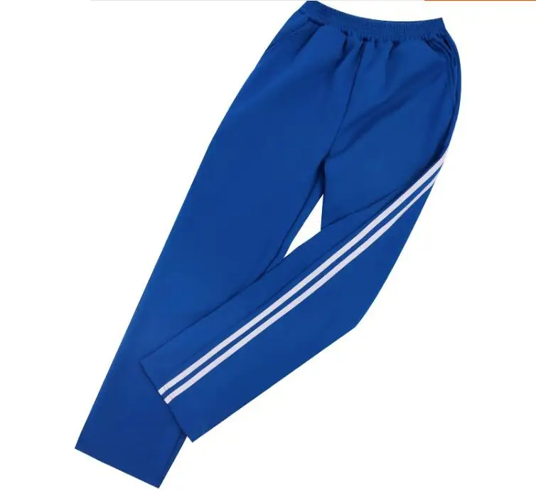 Uniforme de collège chinois pour filles, Vintage, blanc, bleu, chemise et pantalon d'été inclus