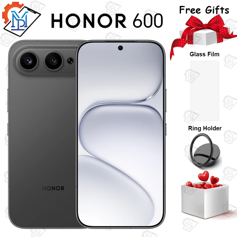 2026 Original HONOR 600 Mobile Phone 6.57 Inches 120Hz Display Snapdragon 7 Gen 4 Camera 200MP Big Battery 8600mAh Smartphone
