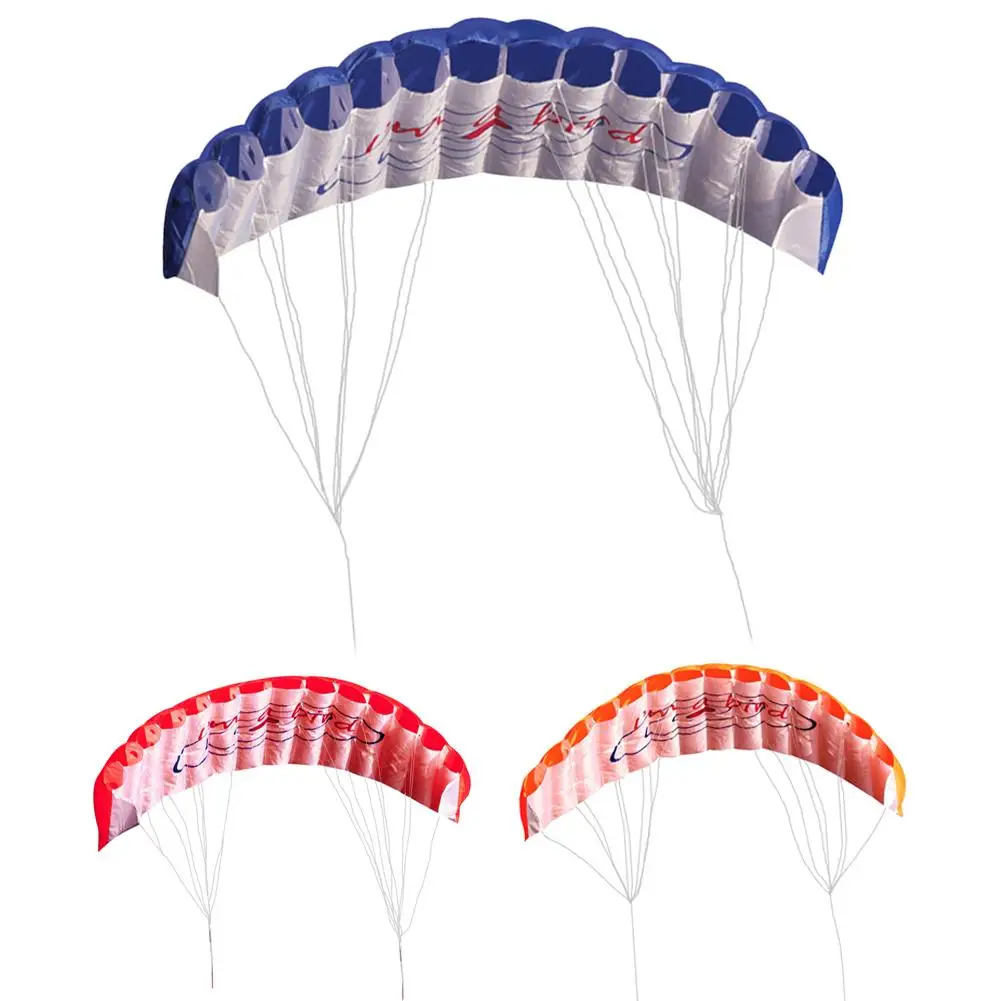 Rainbow parachute Outdoor Fun Dual Line Stunt Parafoil  Sports Beach Kite kid funny toy shocker Education toys Skydiving toy