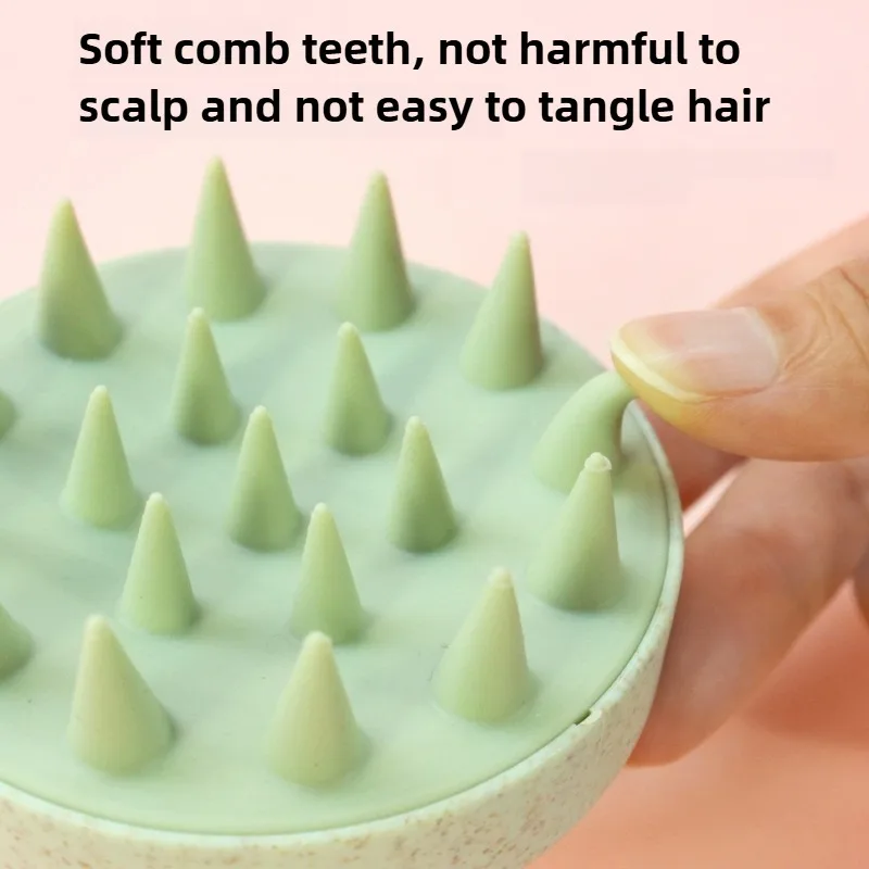 Nouveau Silicone shampooing brosse tête cuir chevelu Massage cheveux lavage peigne corps MassagTool cuir chevelu Massage peigne cheveux lavage Combe