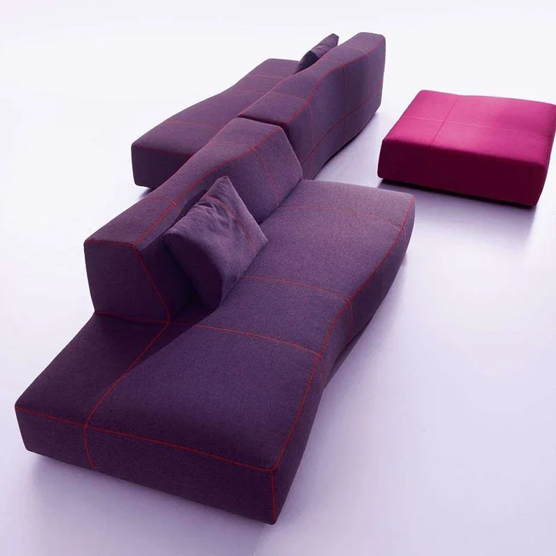 Baseball sofa, modern minimalist corner module combination sofa
