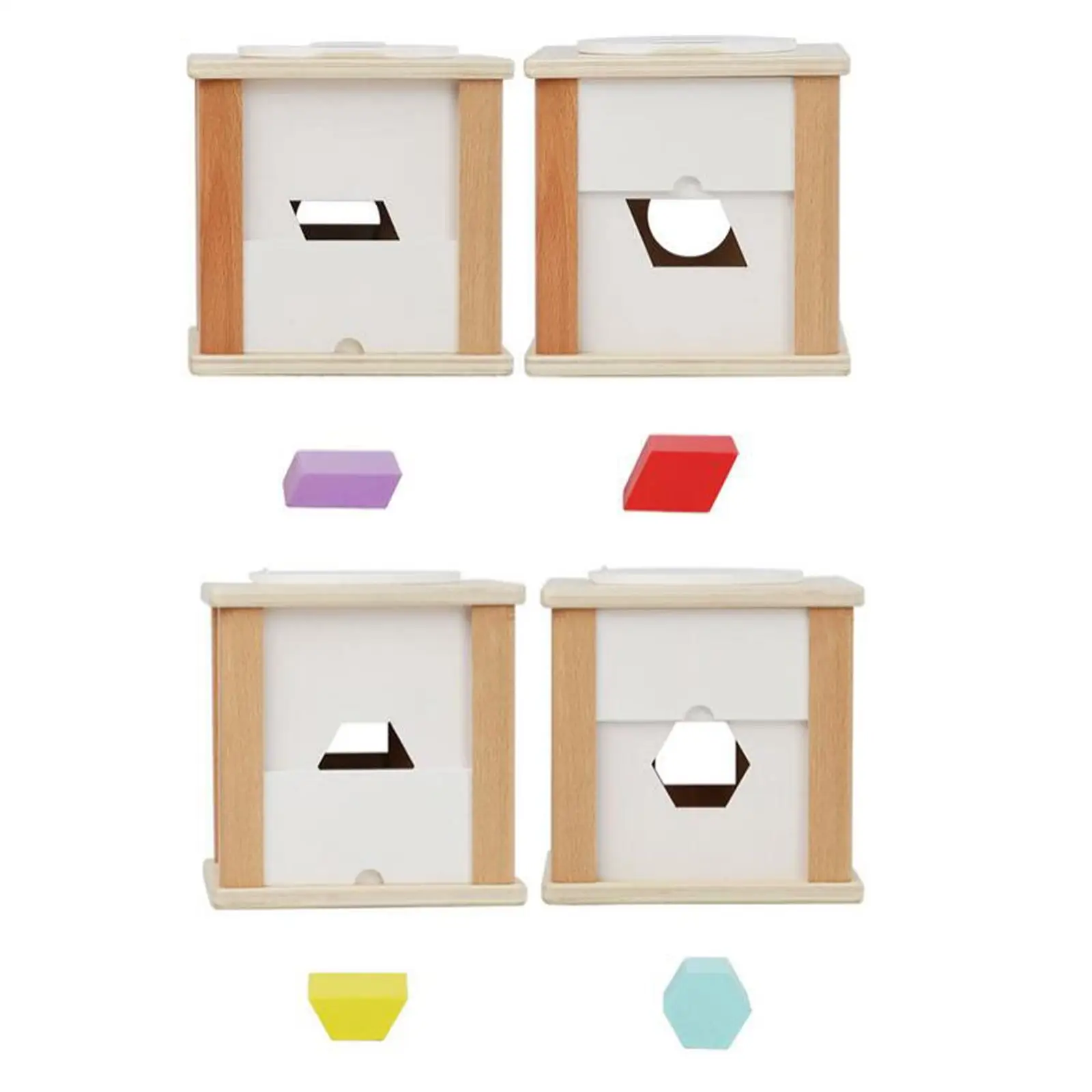 

Wooden Activity Center Baby Activity Cube Fine Motor Skills Wooden 6 in 1 Play