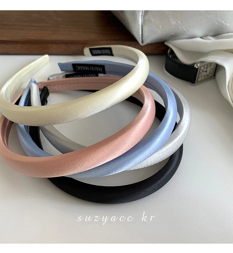 Fashion Hairband Satin Silk Hair Bands for Girls Hair Hoops 1.6cm Width Hair Accessories French Style