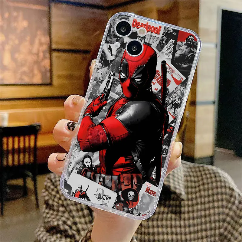 Marvel Deadpool Cool Phone Case for Realme 6 Pro 7i 7 Pro 8i 8 5G 9 10 12 Pro Plus 9i C12 C15 C20 C21 C21Y C25 C25S 4G Cover