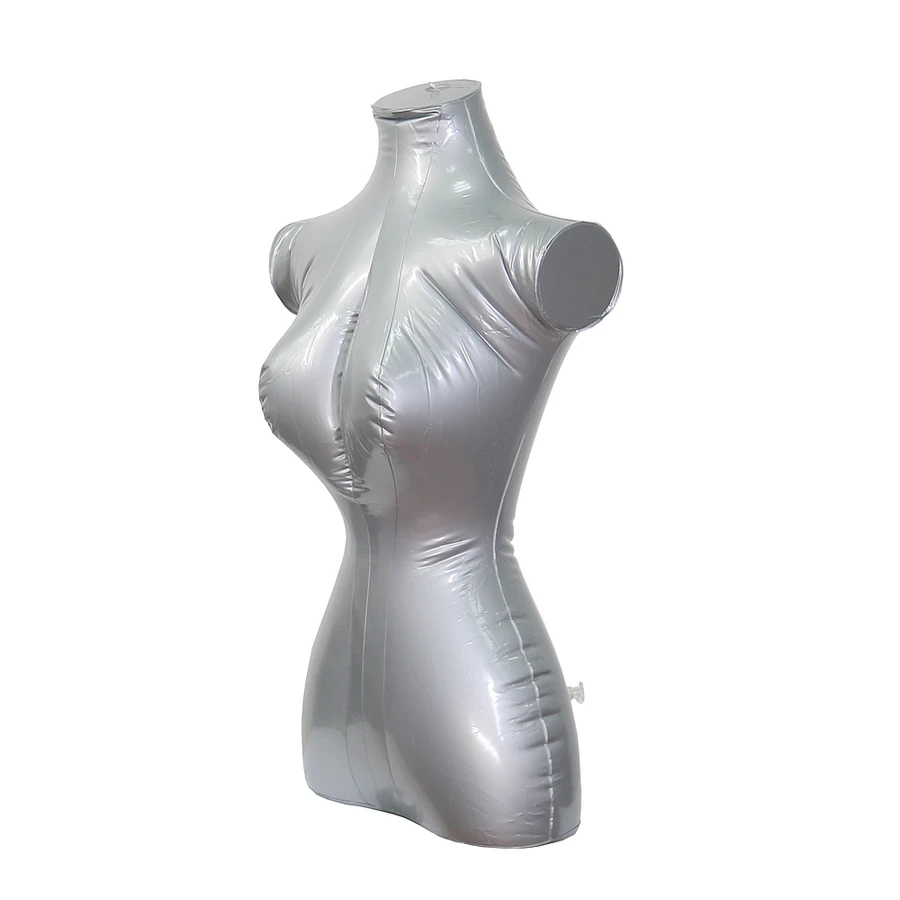 PVC Female Half Body Inflatable Mannequin For Clothing Display Torso Model Clothing Display Prop Women Inflatable Mannequin