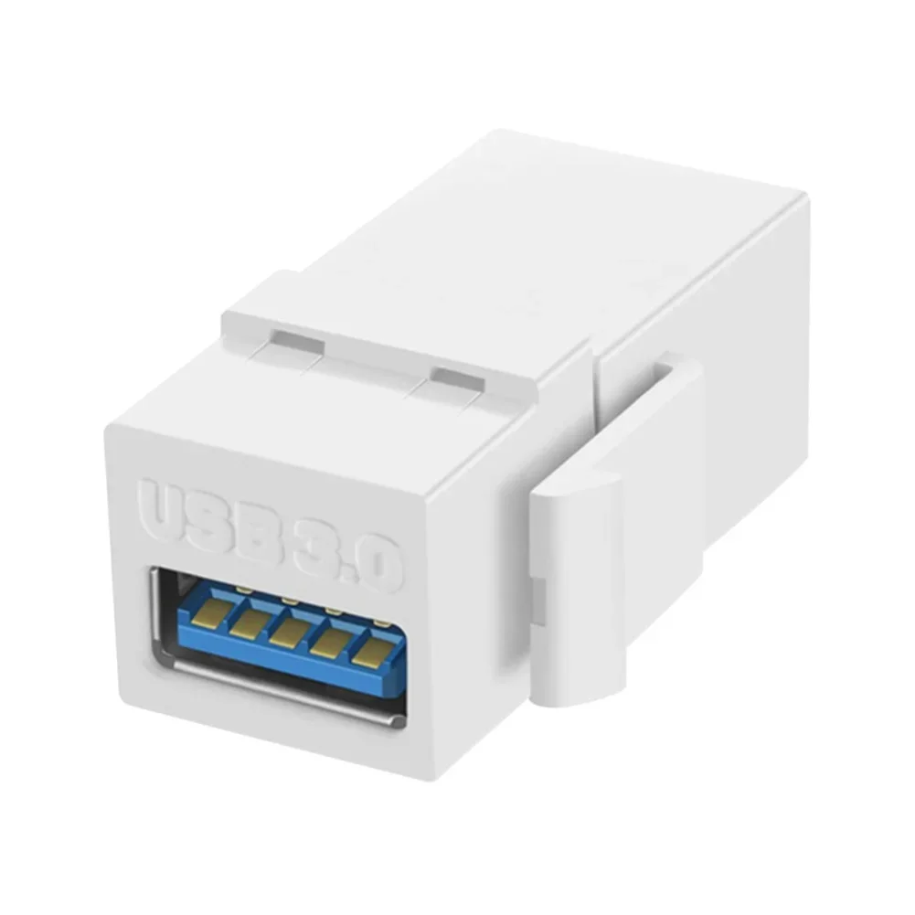 USB 3.0 Keystone-Klinkeneinsätze verbinden Geräte mit USB-Anschluss, einrastbarer Anschluss, Buchse, Adapteranschluss für Wandplatten-Steckdosenpanel