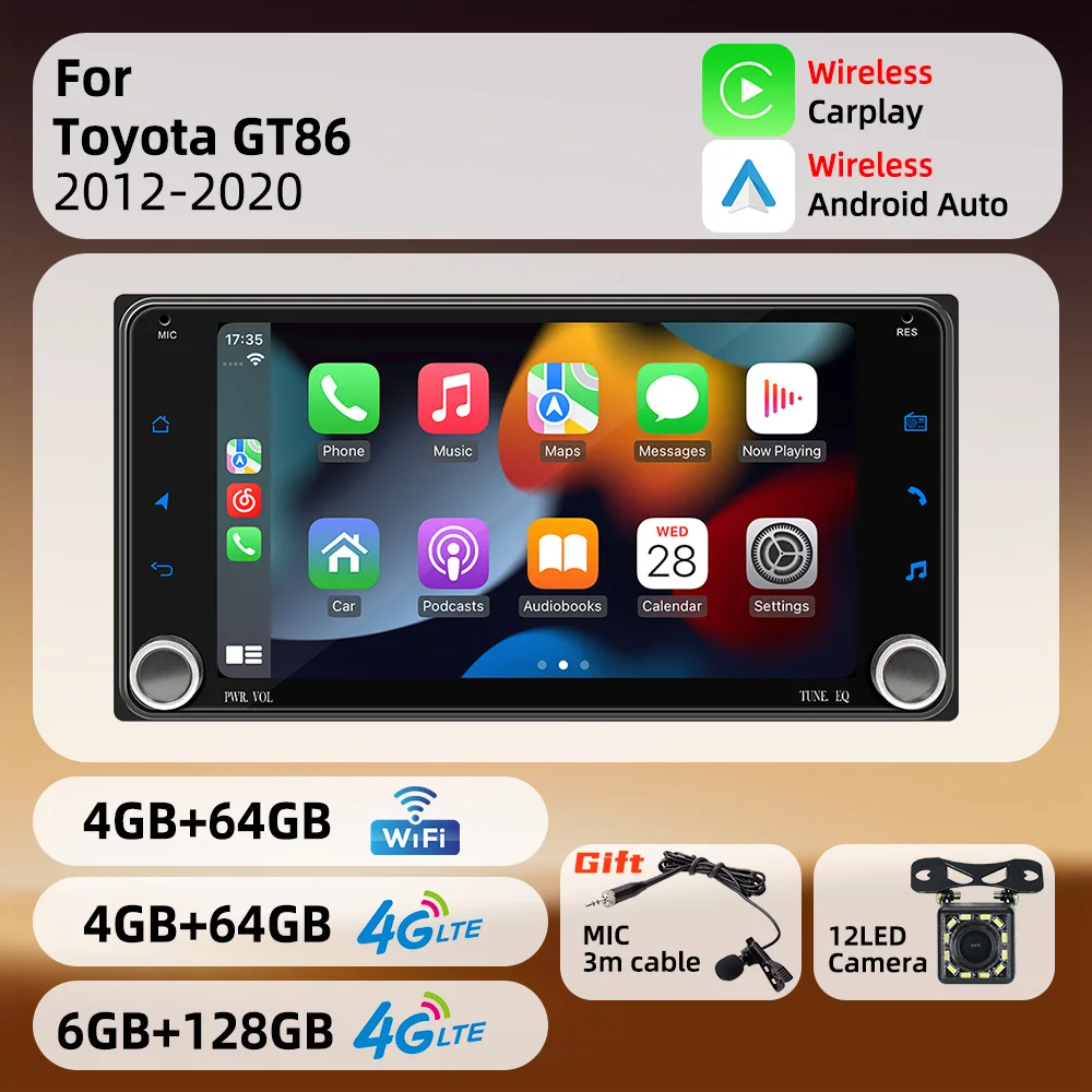 Wireless Carplay Android Auto Multimedia  7