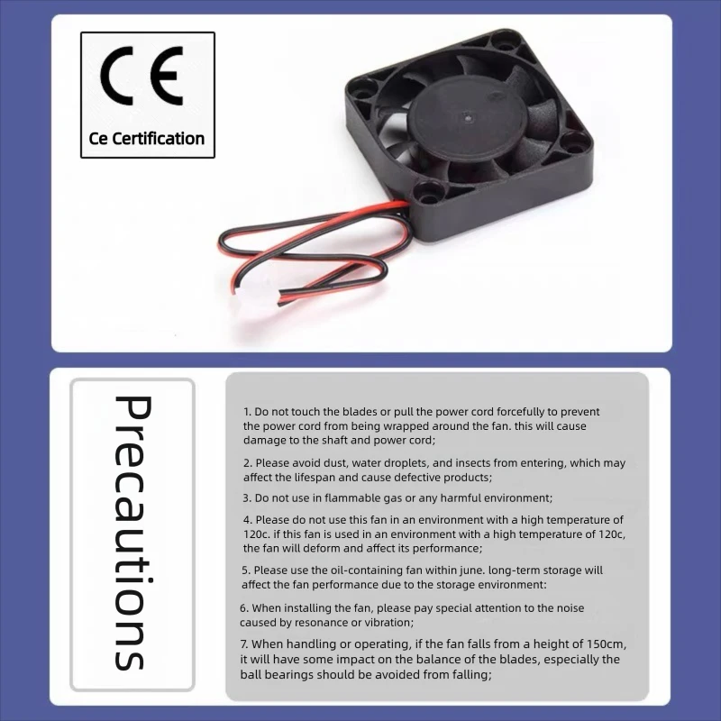4010 5V 12V 24V DC Komputerowy Wentylator Chłodzący CPU Mini Wentylator 40MM 40x40x10mm Mały Wentylator Wyciągowy do Części Drukarek 3D 2pin 40x40x10mm — zdjęcie produktu 3