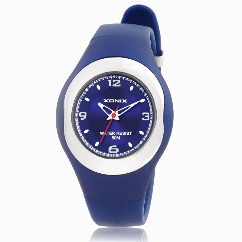 

XONIX Simplicity Women Sports Quartz Analog Waterproof 50M Girls Swimming Diving Wristwatch Dress Felmale Watch ZP