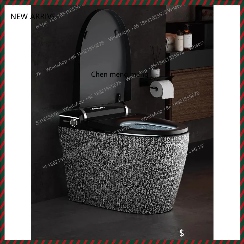 

Retro smart toilet has no water pressure limit, automatic flip seat, instant hot siphon toilet