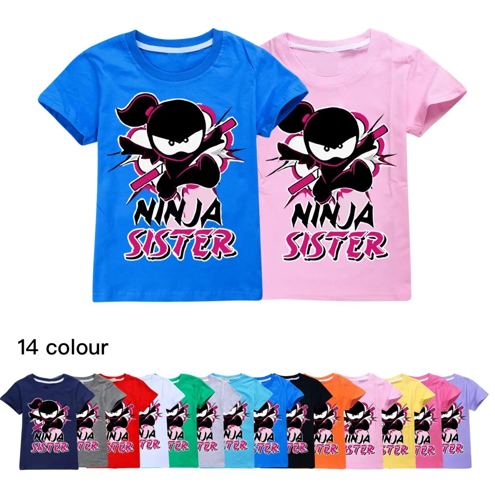 

Ninja Kidz Children's Cartoon T-Shirt For Boys Girls Cute 3D Print Short Sleeve T Shirts Child Baby Toddler Anime Tee Tops 2-16Y