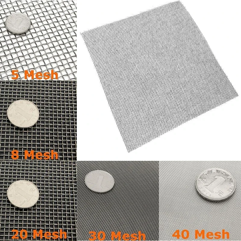 1 Filtre En Acier Inoxydable 10-80 100 120 200 300 400 Feuille De Criblage De Filtration En Microns Maille 50 X 100 Cm Filtre De Criblage Filtre Alimentaire (Color : 300 Mesh Hole 49um