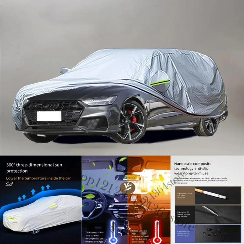 

For Audi-A8L Auto Anti snow Anti dust Anti-uv Anti peeling paint And Anti Rainwater 210t car cover Car cover protection