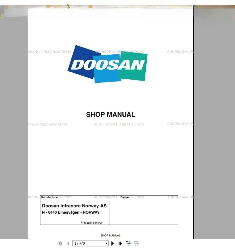 

Doosan Строительный и вилочный погрузчик Все модели Полное руководство по обслуживанию DVD 26 ГБ PDF [2019]