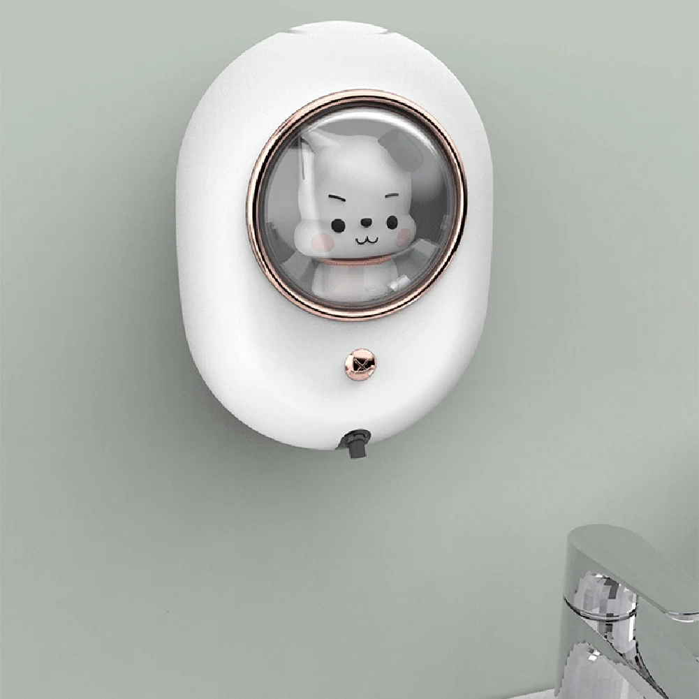 Dispensador de sabão automático sem toque, máquina de espuma líquida, sensor infravermelho montado na parede, mãos elétricas para crianças, lavagem das mãos