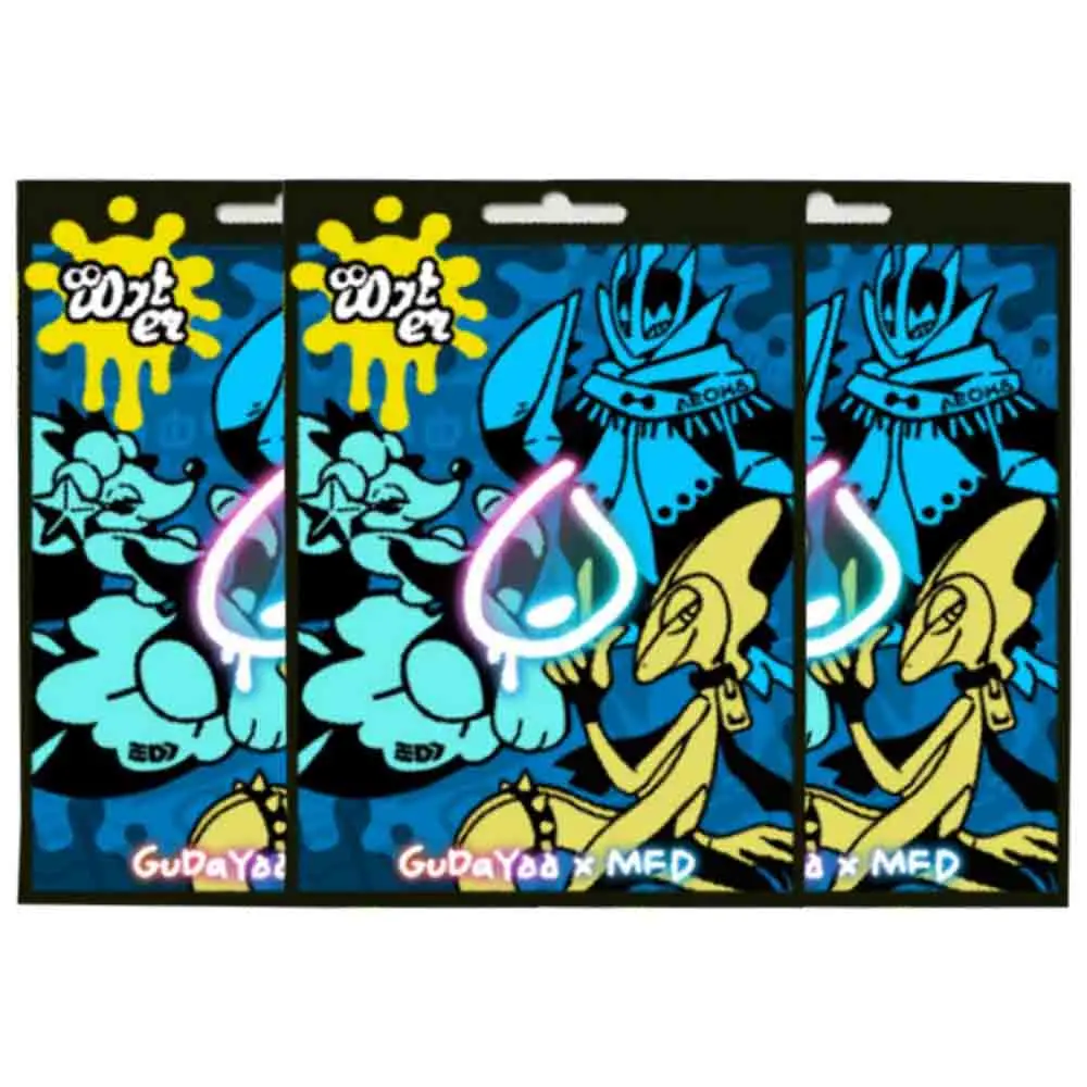 64Pcs/set Pokemon Ptcg Water Type Cards Sleeve 66X91MM Self Made Anime Game Characters Diy Frosted Colorful Protective Cover