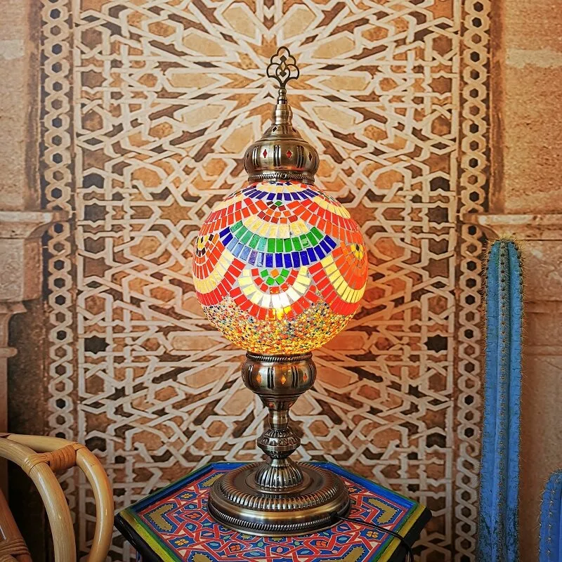 

Romantic exotic living room, restaurant, bar hotel, homestay café, handmade mosaic lamp