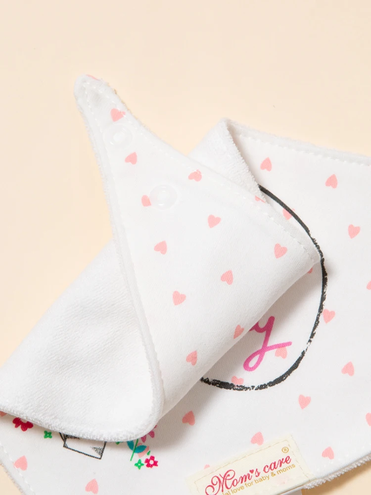 5PCS baby bib triangle bib cartoon print Saliva towel for female baby feeding bib baby supplies Child Accessories